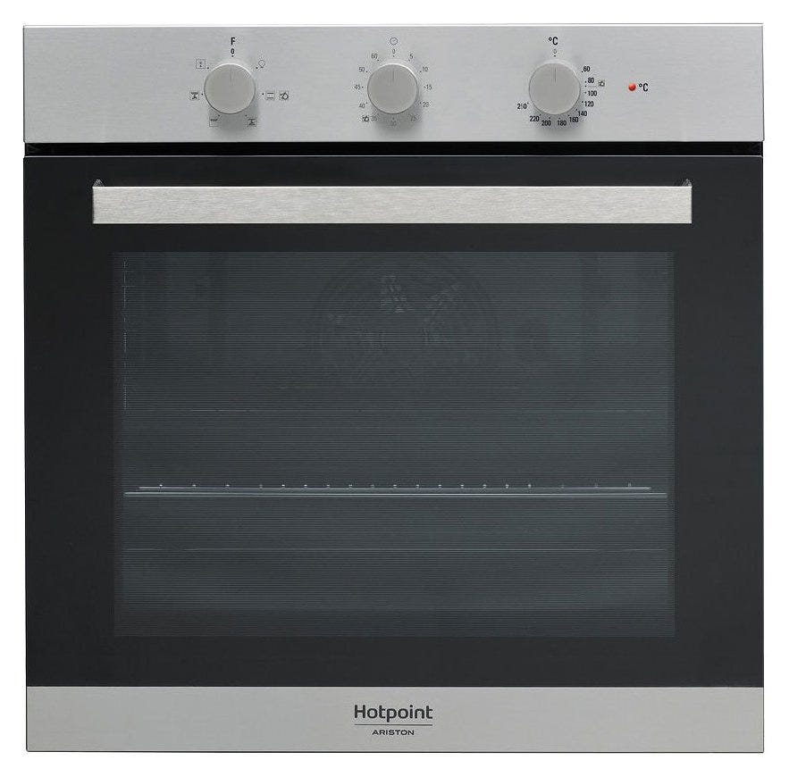 Hotpoint Ariston 3AF 534 H IX HA CLASS 3 Forno incasso cm. 60 - inox e vetro nero