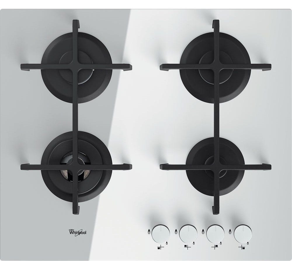Whirlpool GOA 6423WH AMBIENT/URBAN Piano cottura a gas cm 60 - vetro bianco