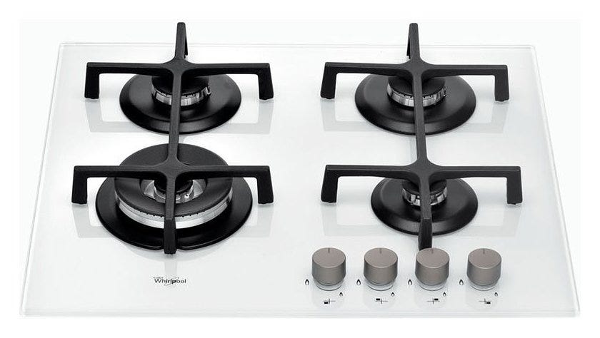 Whirlpool GOA 6423WH AMBIENT/URBAN Piano cottura a gas cm 60 - vetro bianco