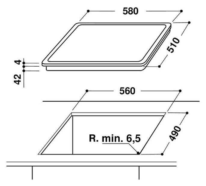 Whirlpool AKT 8210 LX Piano cottura cm. 60 - vetroceramica