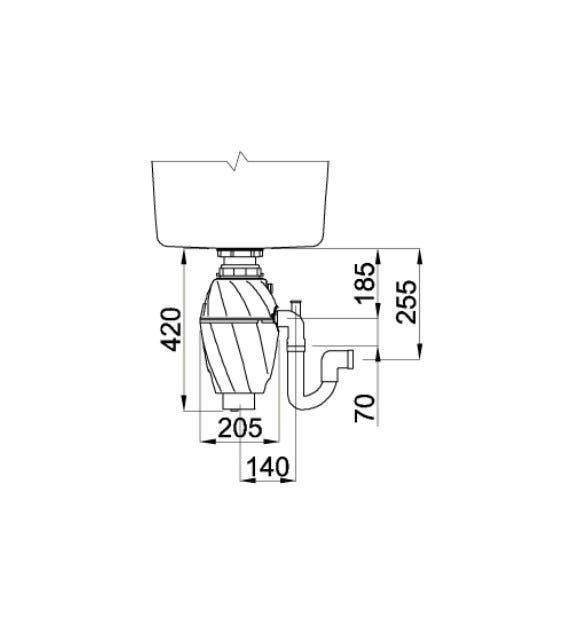Apell GD750 Dissipatore ecologico 3/4 hp