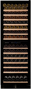 Dunavox 166.428DBK Grande-166 Cantina vino cm. 59 - 166 bottiglie - vetro nero