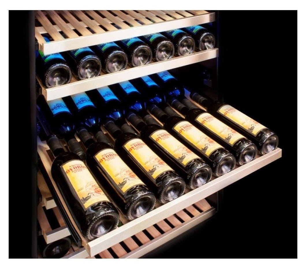 Dunavox -181.490SDSK Grande-181 Cantina vino cm. 65 - 181 bottiglie - inox