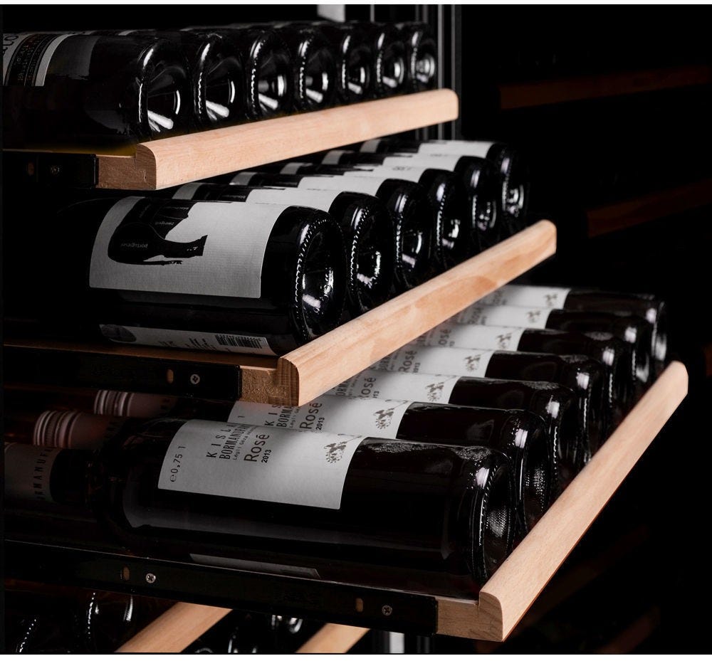 Dunavox -194.490BK Grande-194 Cantina vino cm. 65 - 194 bottiglie - vetro nero