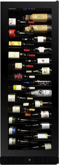 Dunavox -143.468B Grande-143 Cantina vino cm. 65 - 143 bottiglie - vetro nero