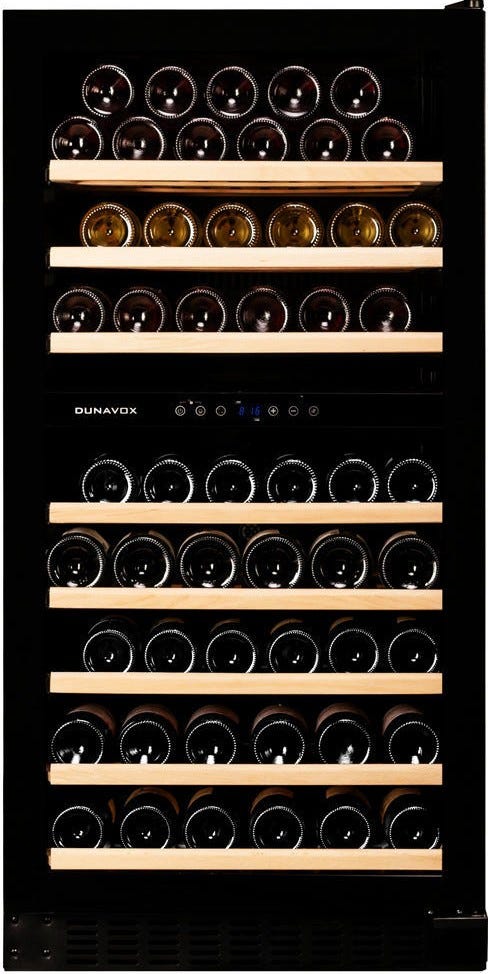 Dunavox -94.270DBK Grande-94 Cantina vino cm. 59 - 94 bottiglie - vetro nero