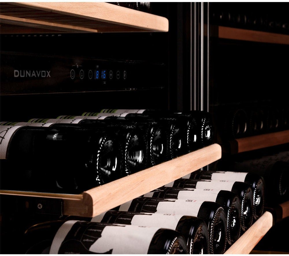 Dunavox -94.270DBK Grande-94 Cantina vino cm. 59 - 94 bottiglie - vetro nero