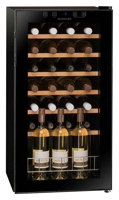 Dunavox FH-28.88 Home-28 Cantina vino cm. 43 - 28 bottiglie - vetro nero