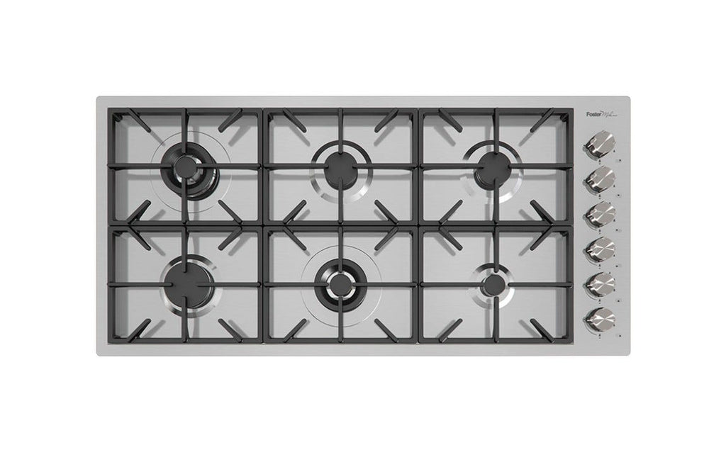 Foster 7639 000 Milano Piano cottura a gas cm 115 - filotop - acciaio spazzolato