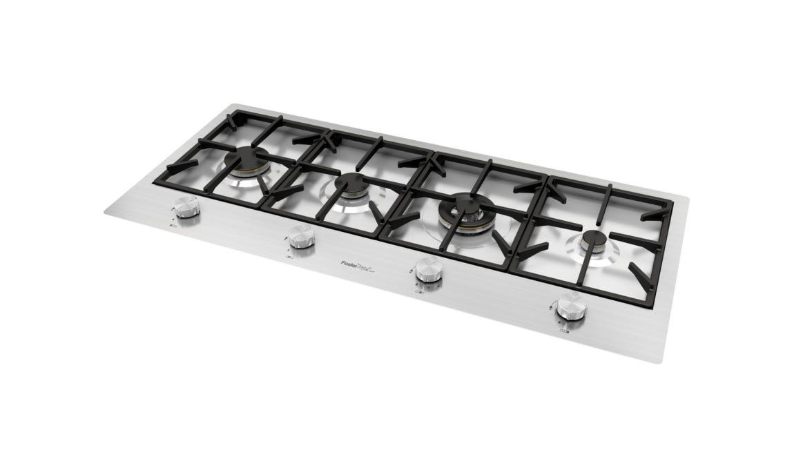 Foster 7640 000 Milano Piano cottura a gas cm 108 - filotop - acciaio spazzolato