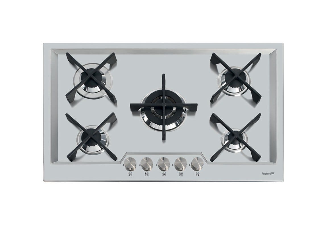 Foster 7610 032 KS Piano cottura a gas cm 80 - acciaio spazzolato