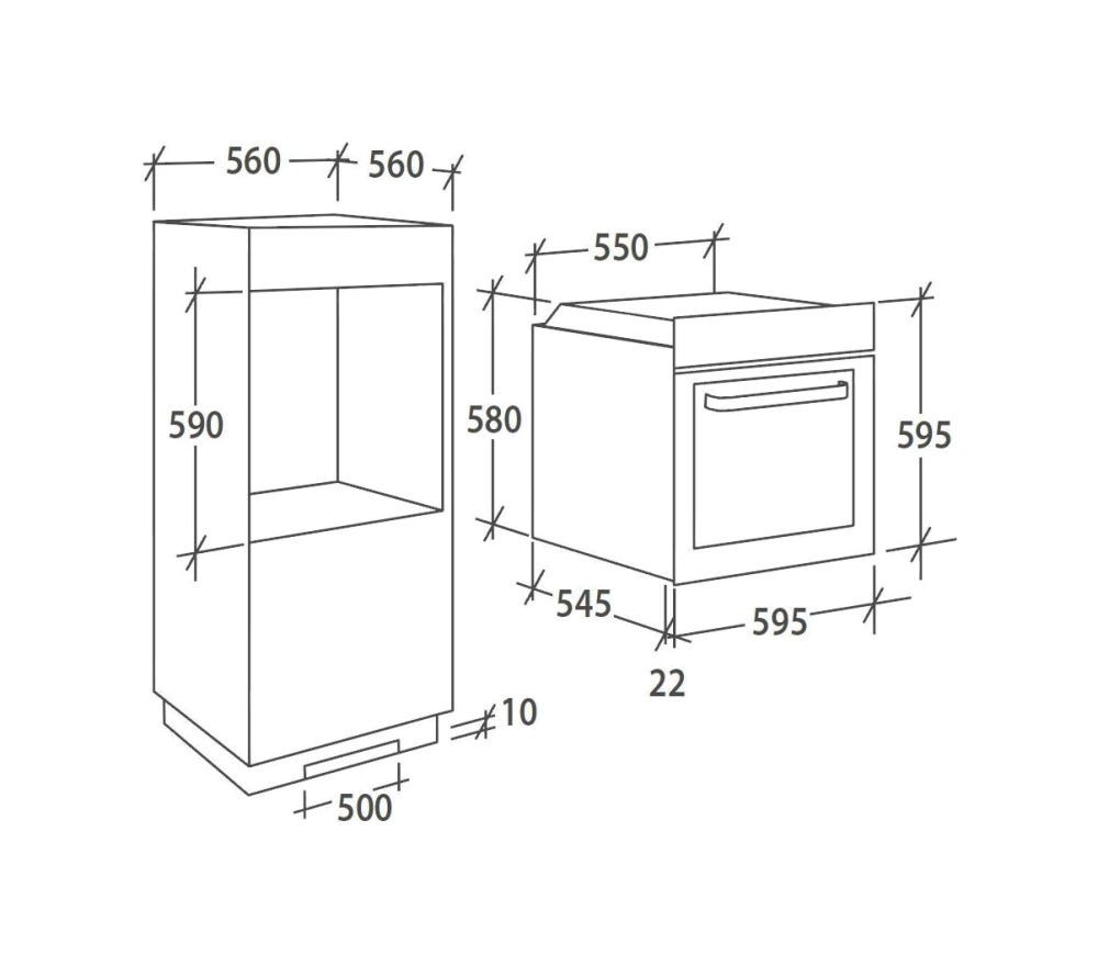 Candy FCC604X/E Forno elettrico cm. 60 - inox