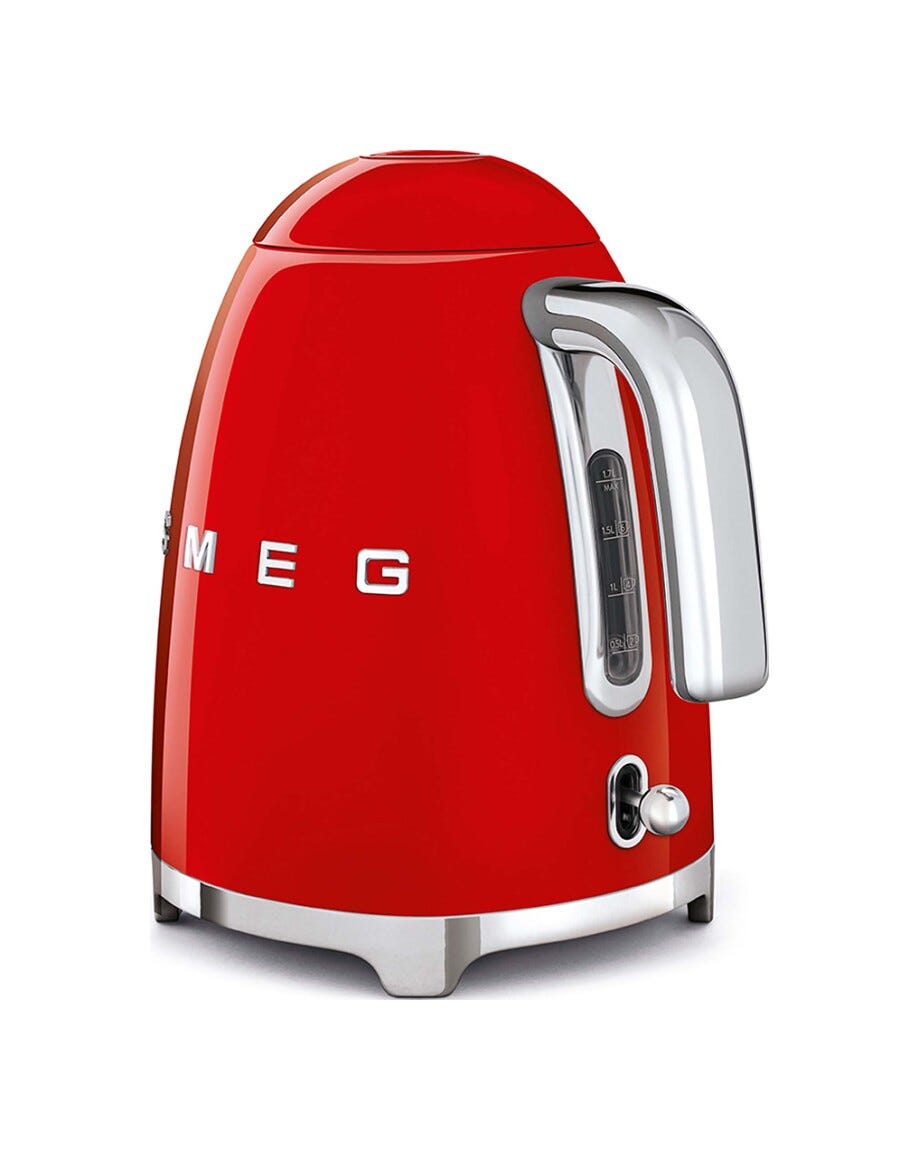 Smeg Selection KLF03RDEU 50's Style Bollitore elettrico Standard - rosso Lucido