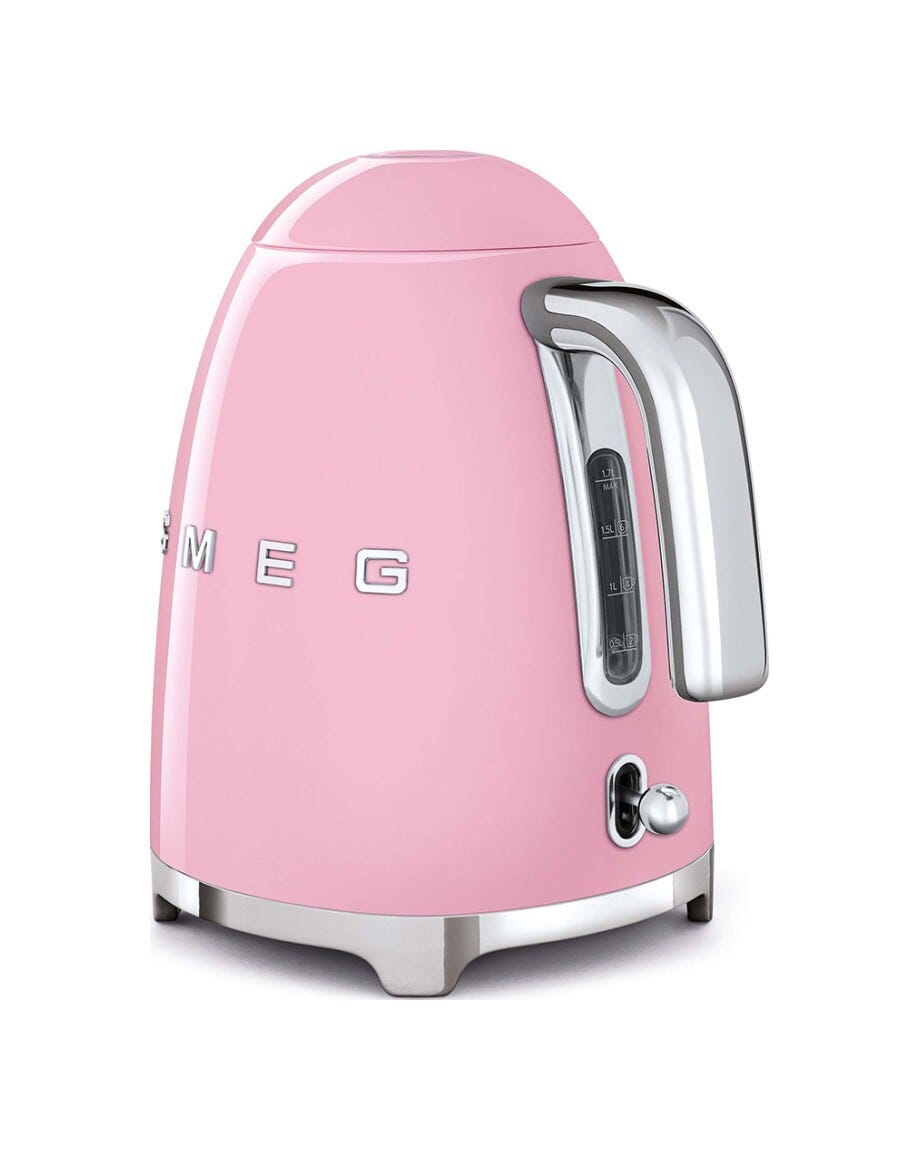 Smeg Selection KLF03PKEU 50's Style Bollitore elettrico Standard - rosa Lucido