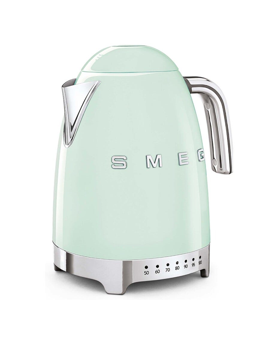 Smeg Selection KLF04PGEU 50's Style Bollitore elettrico a temperatura variabile - verde pastello Lucido