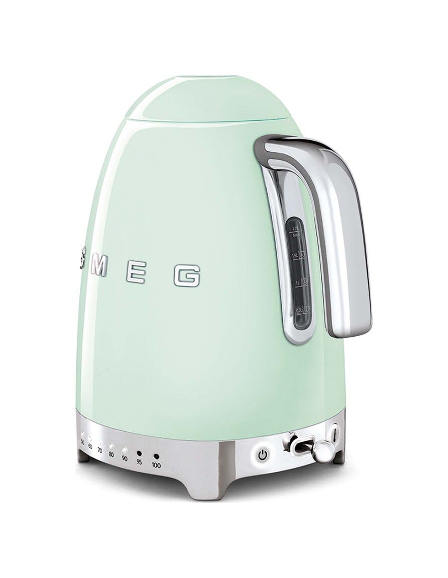 Smeg Selection KLF04PGEU 50's Style Bollitore elettrico a temperatura variabile - verde pastello Lucido