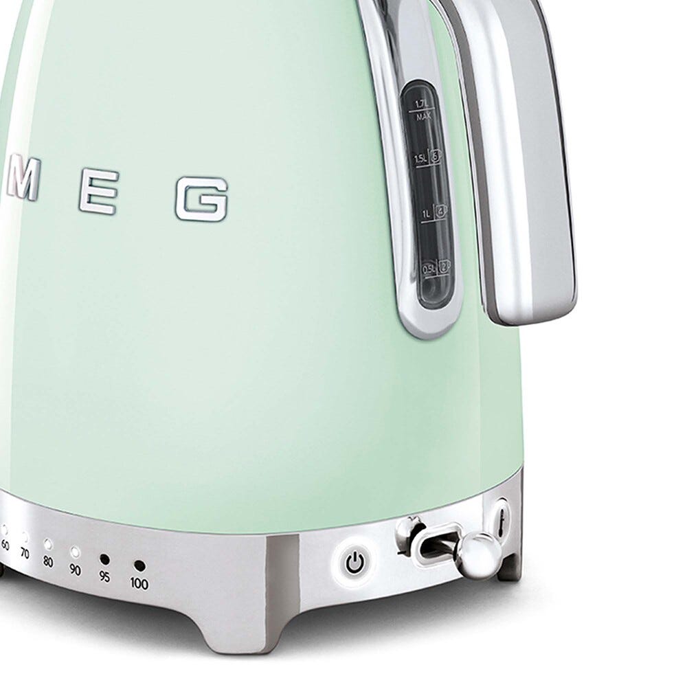 Smeg Selection KLF04PGEU 50's Style Bollitore elettrico a temperatura variabile - verde pastello Lucido