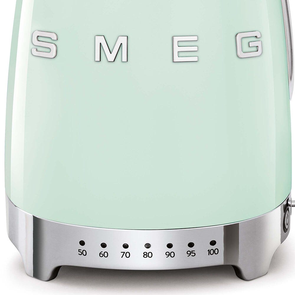 Smeg Selection KLF04PGEU 50's Style Bollitore elettrico a temperatura variabile - verde pastello Lucido