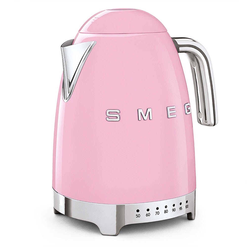 Smeg Selection KLF04PKEU 50's Style Bollitore elettrico a temperatura variabile - rosa Lucido