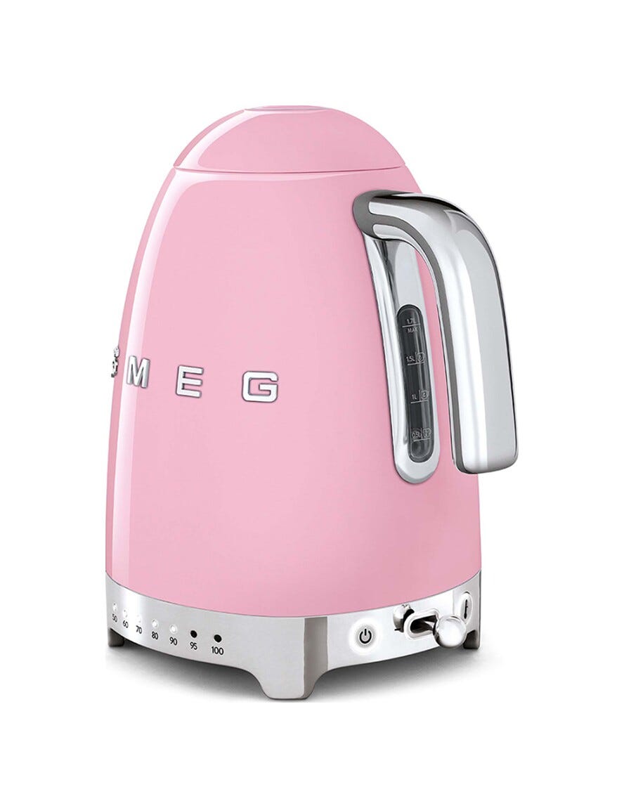 Smeg Selection KLF04PKEU 50's Style Bollitore elettrico a temperatura variabile - rosa Lucido