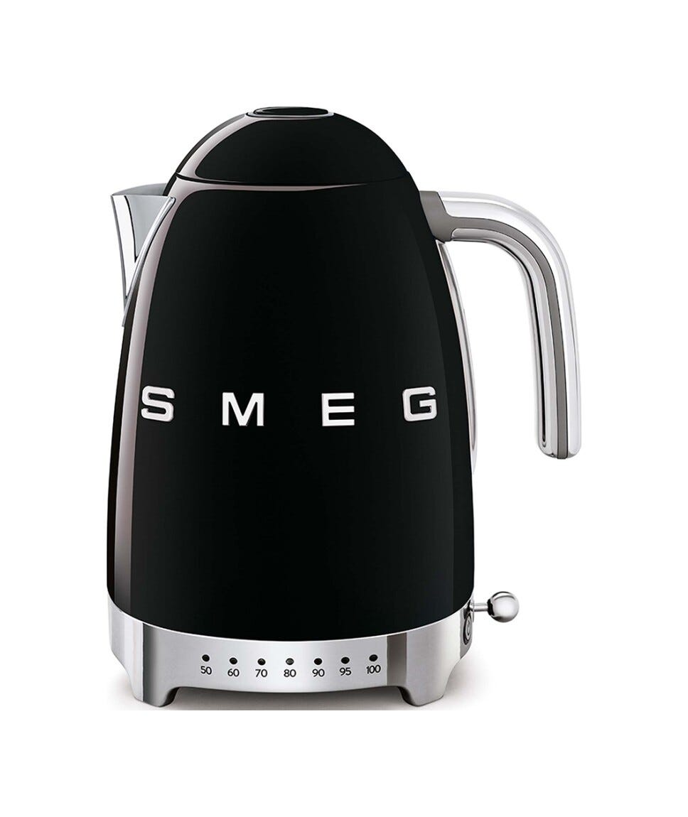 Smeg Selection KLF04BLEU 50's Style Bollitore elettrico a temperatura variabile - nero Lucido
