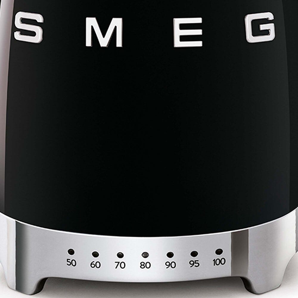 Smeg Selection KLF04BLEU 50's Style Bollitore elettrico a temperatura variabile - nero Lucido