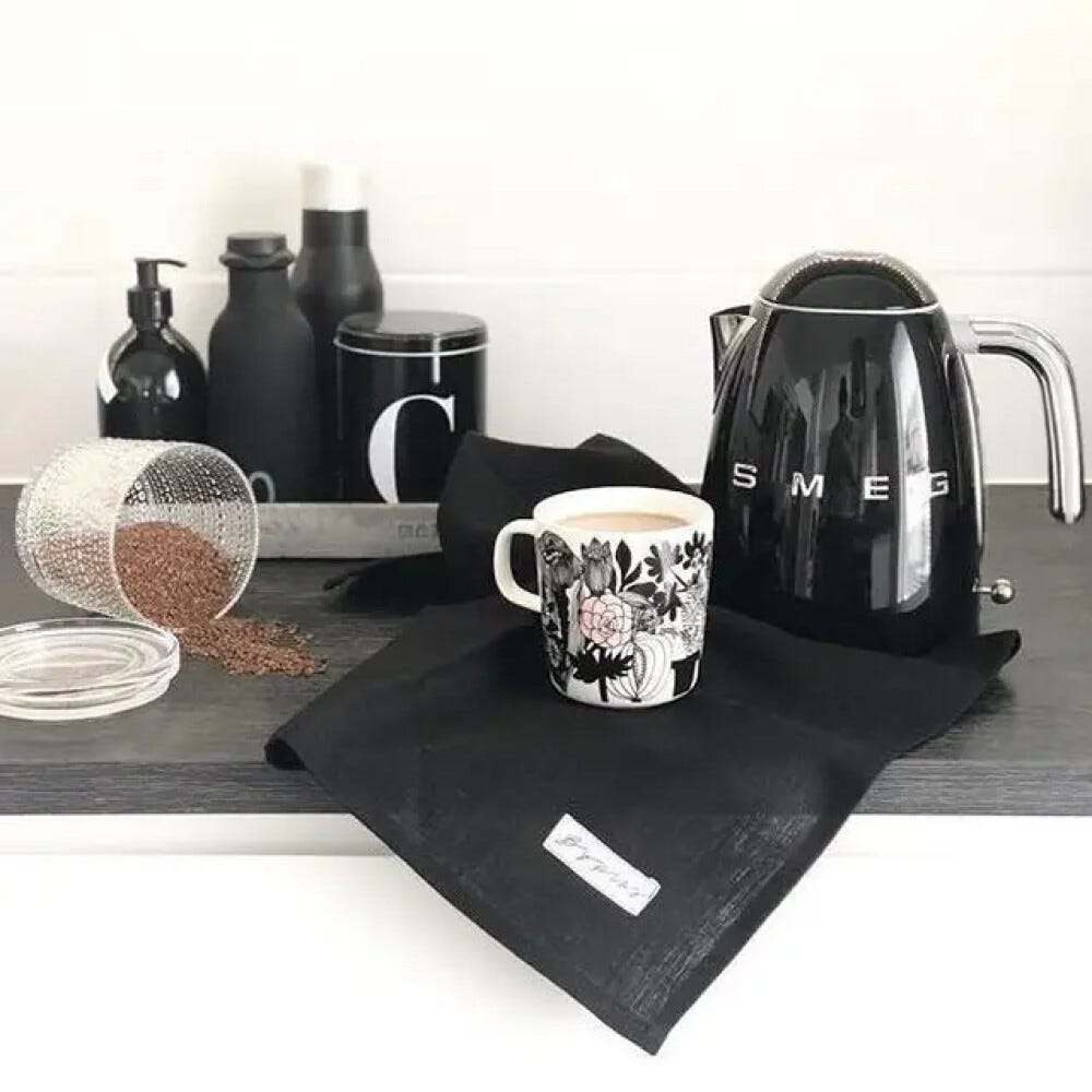 Smeg Selection KLF04BLEU 50's Style Bollitore elettrico a temperatura variabile - nero Lucido