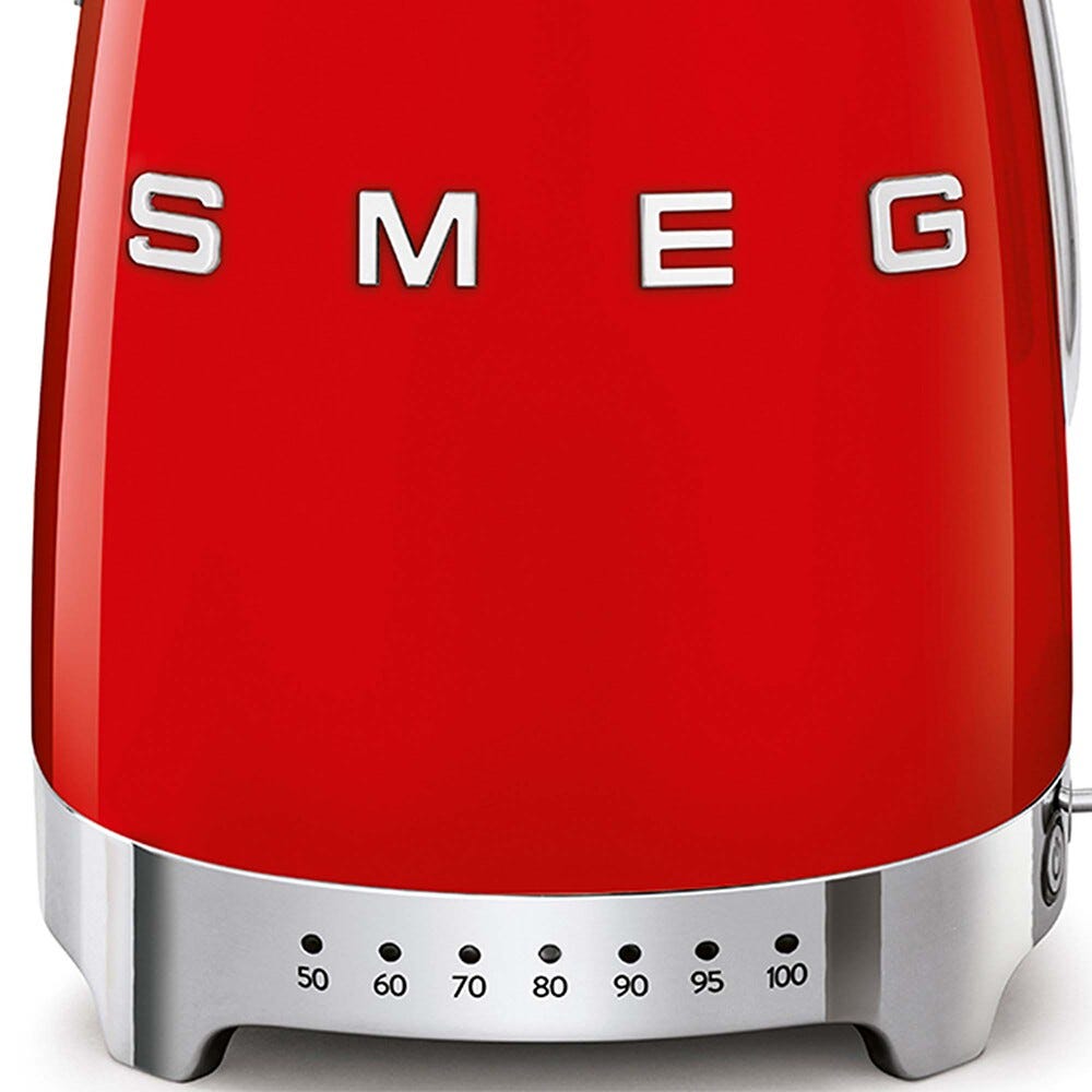 Smeg Selection KLF04RDEU 50's Style Bollitore elettrico a temperatura variabile - rosso Lucido