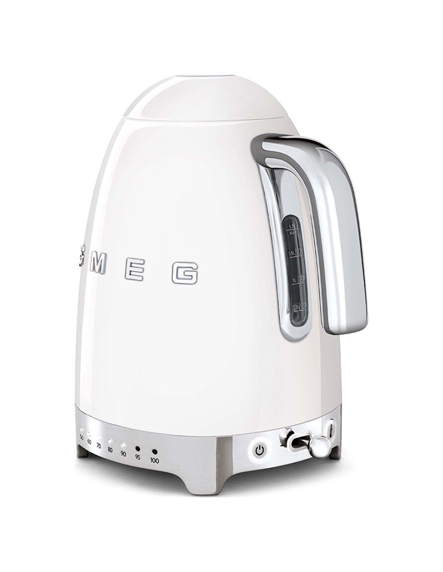 Smeg Selection KLF04WHEU 50's Style Bollitore elettrico a temperatura variabile - bianco Lucido