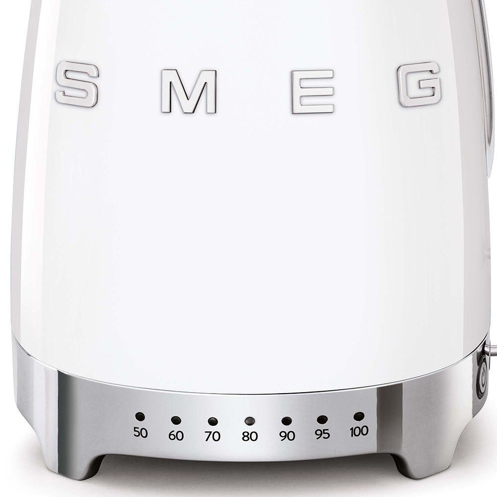 Smeg Selection KLF04WHEU 50's Style Bollitore elettrico a temperatura variabile - bianco Lucido