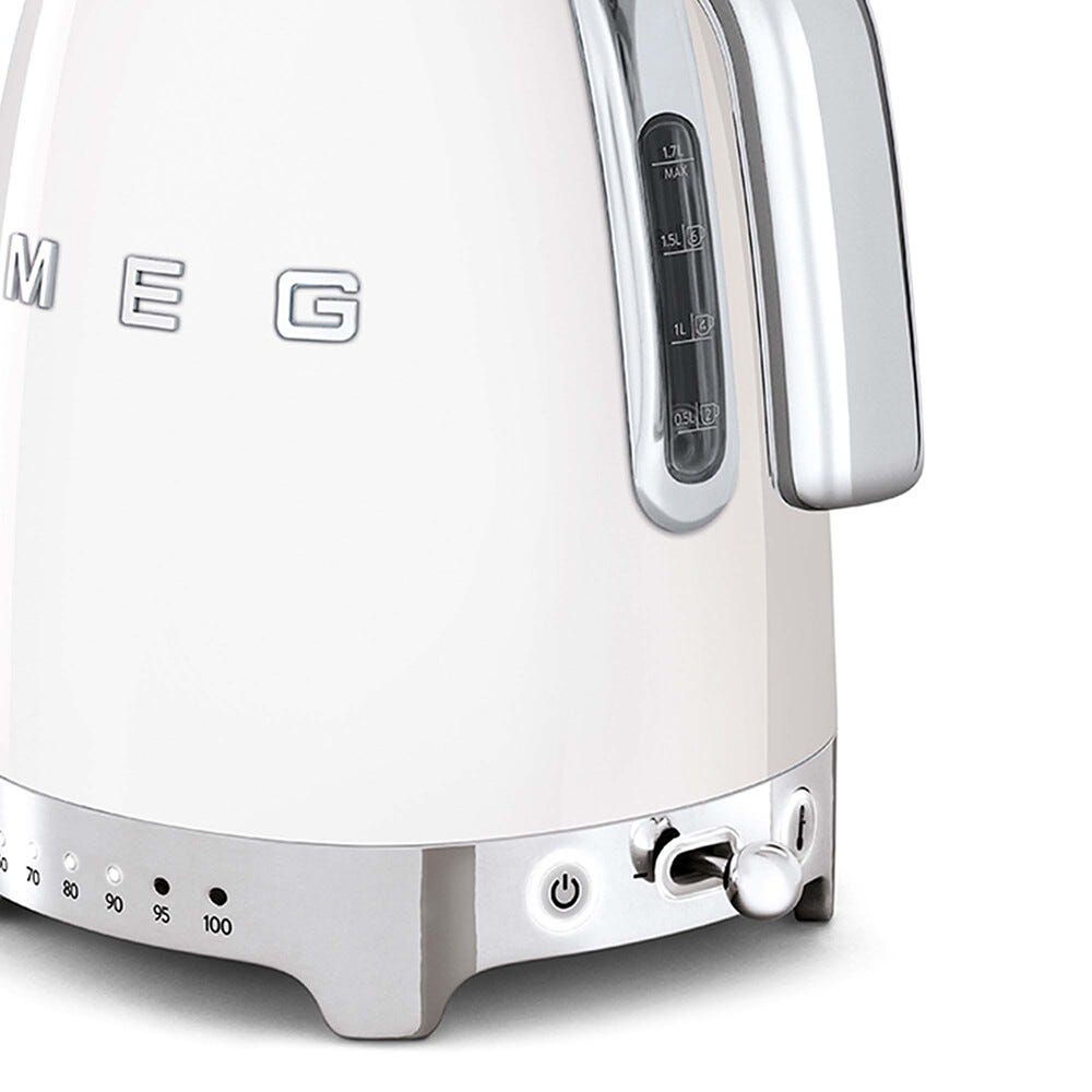 Smeg Selection KLF04WHEU 50's Style Bollitore elettrico a temperatura variabile - bianco Lucido