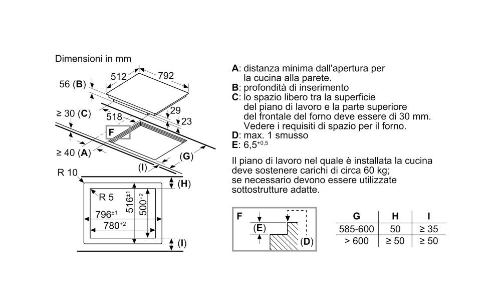 Siemens EX801LYC1E Iq700 Piano cottura a induzione cm 80 - vetroceramica nero