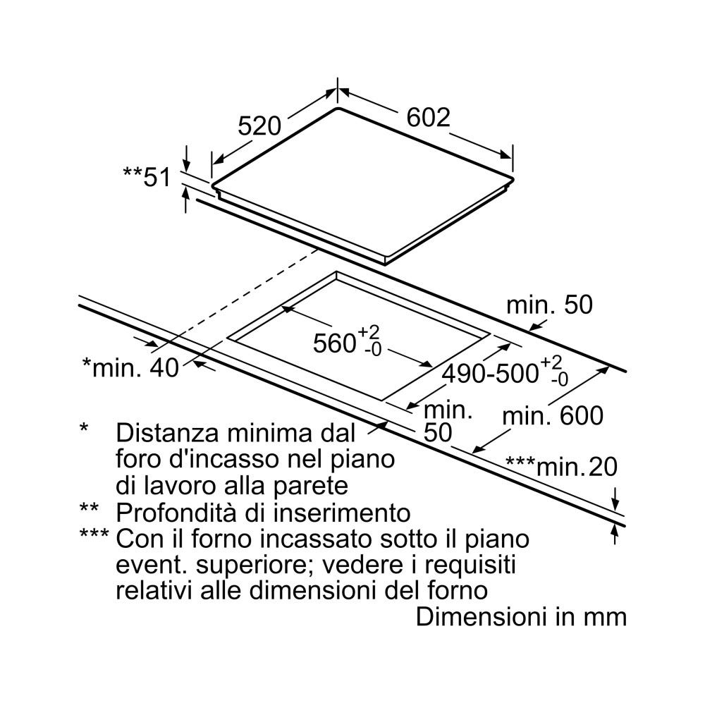 Siemens EX675LYC1E Iq700 Piano cottura a induzione cm 60 - vetroceramica nero