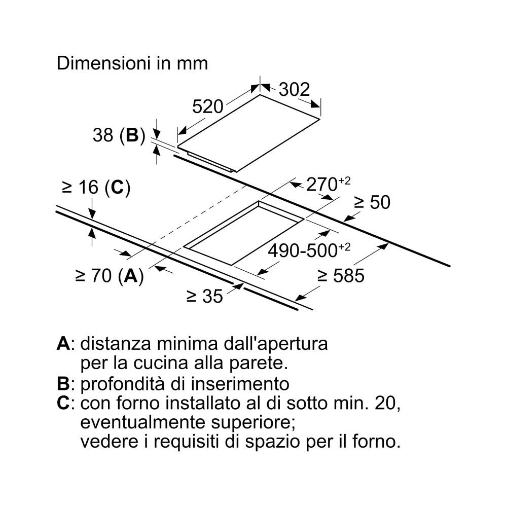 Siemens ET375FFP1E Iq300 Piano cottura elettrico cm 30 - vetroceramica nero