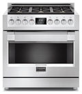 Fulgor FSRC 3606 GG ED 2F X Professional Cucina da accosto 6 bruciatori gas Crescendo Dual, forno gas 161 litri, doppia ventilazione, classe A