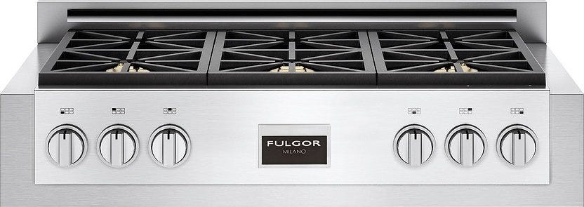 Fulgor FSRT 3606 G X Professional Range Top Piano cottura in appoggio a gas cm. 91 - 6 doppia corona - acciaio inox