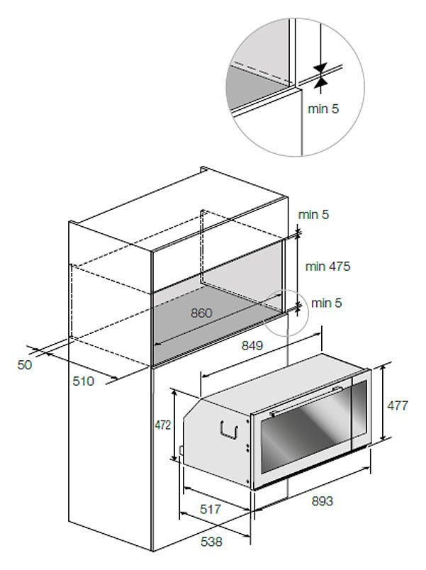 Fulgor FCO 9013 TM X Creactive Forno da incasso elettrico multifunzione cm 90 - inox anti impronta - xxl