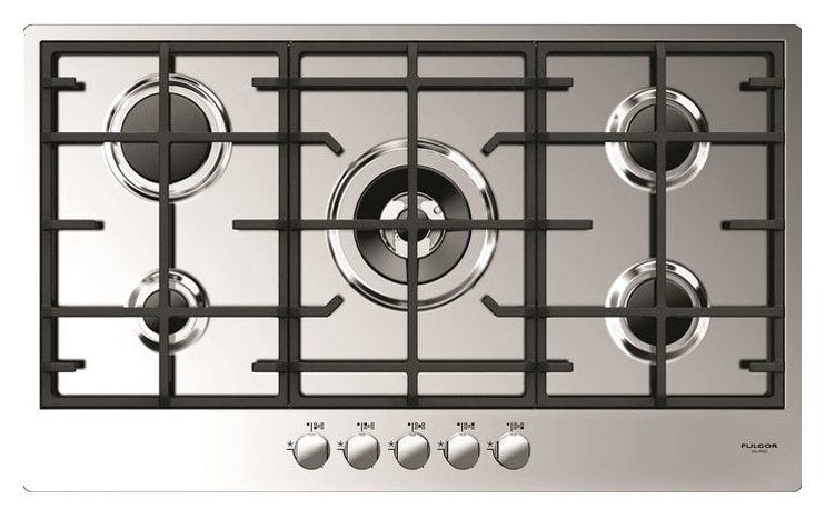 Fulgor CPH 905 GWK X Piano cottura a gas cm 90 - inox