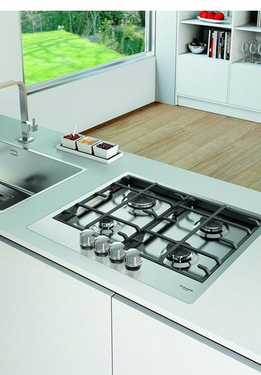 Fulgor CPH 604 G X Piano cottura a gas cm 60 - inox