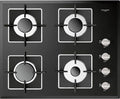 Fulgor FCH 604 G BK Piano cottura a gas cm 60 - vetro nero