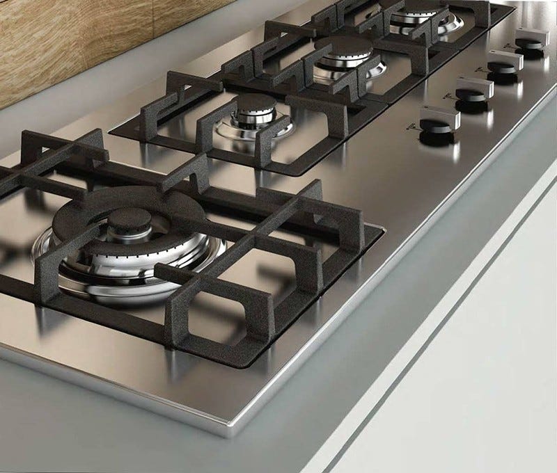 Fulgor QH 1124 G WK X Piano cottura a gas cm 112 - inox