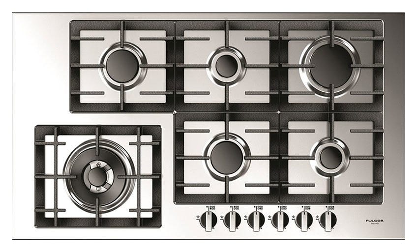Fulgor QH 906 G WK X Piano cottura a gas cm 90 - inox