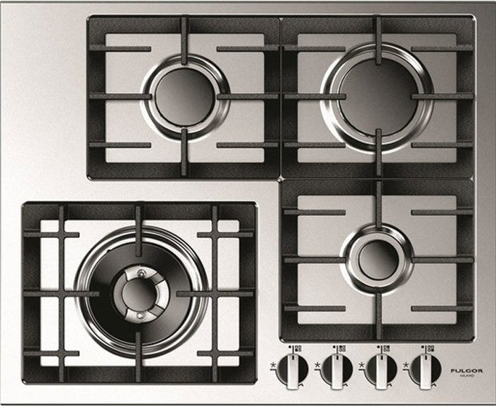 Fulgor QH 604 G WK X Piano cottura a gas cm 60 - inox