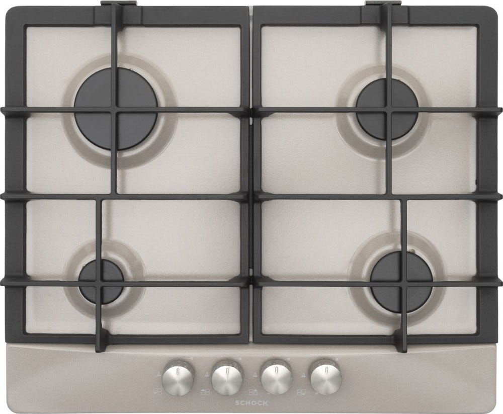 Schock Primus PC60 AVG Piano cottura a gas cm 60 - grigio tortora