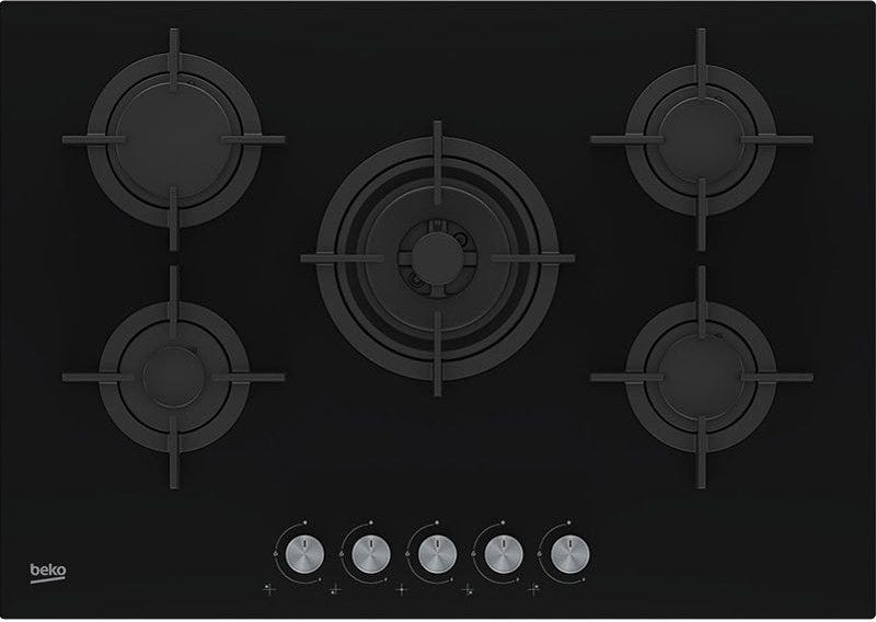 Beko HILW 75222 S Piano cottura a gas cm 75 - vetro nero