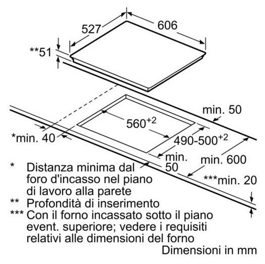 Bosch PXE675DC1E Serie 8 Piano cottura induzione cm 60 - vetroceramica nero