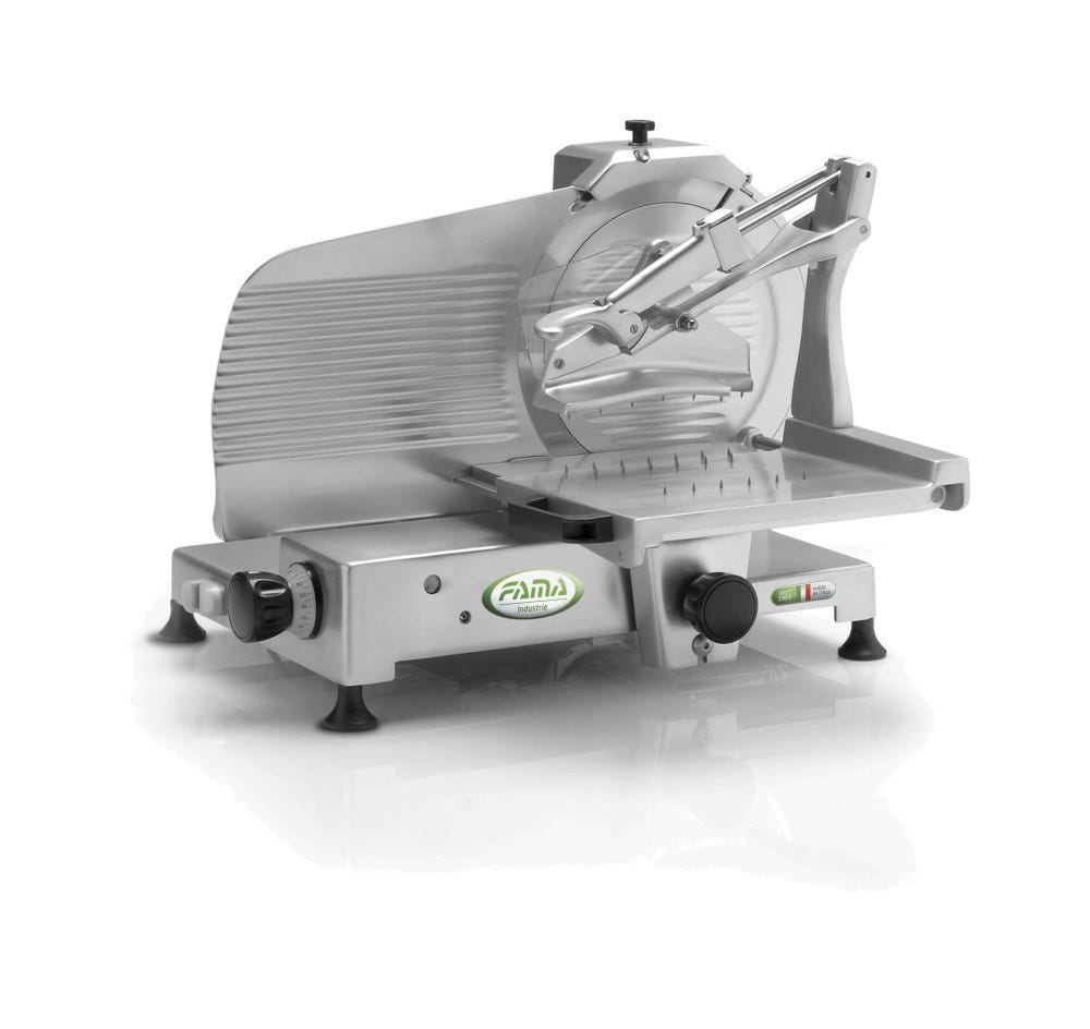 Fama FA330 Luxury Affettatrice Verticale 330 Luxury, Trifase, Lama Ø330 mm, trasmissione a cinghia in poliestere