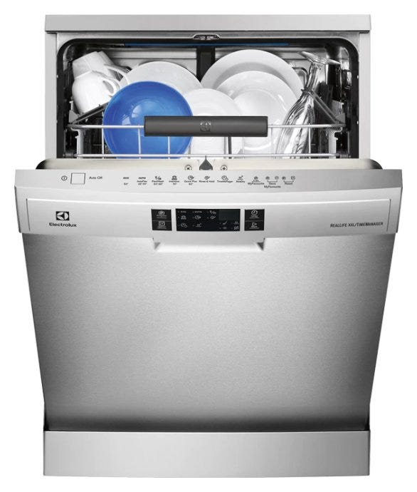 Electrolux ESF7552ROX Lavastoviglie integrata parziale cm. 60 - 13 coperti - inox antimpronta