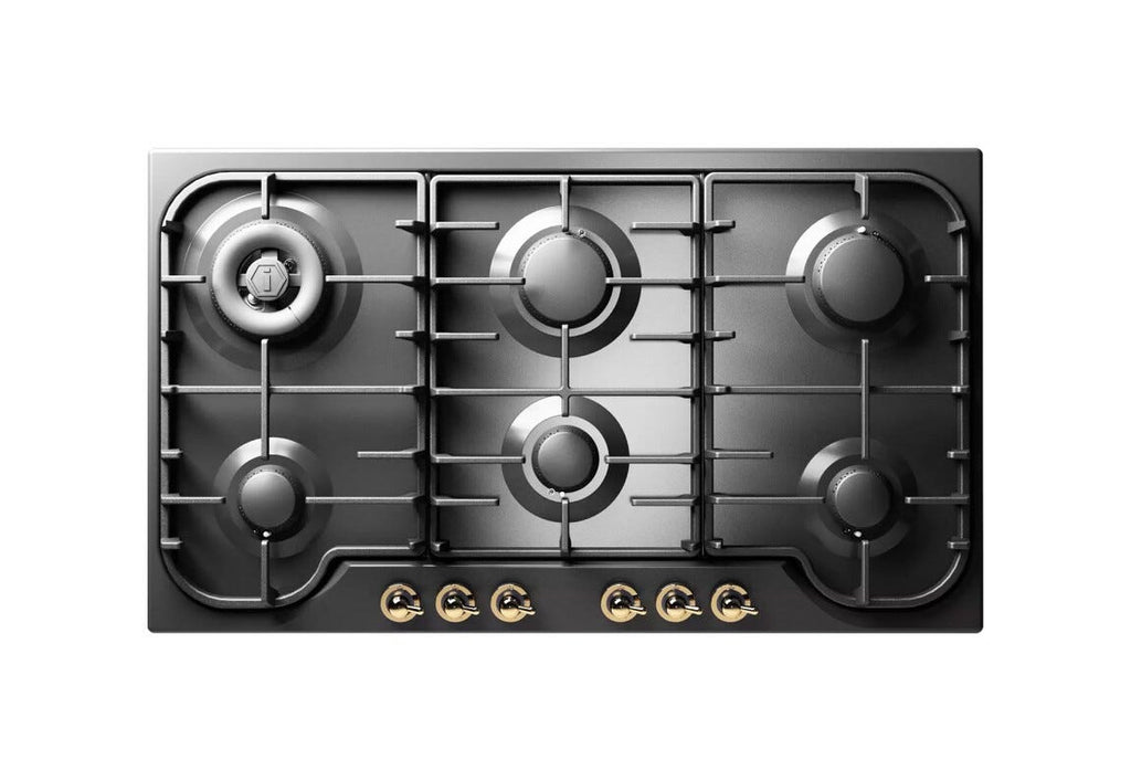 ILVE HCB906CN Nostalgie Piano cottura incasso cm 90 - inox o colorato - bruciatore Dual opzionale