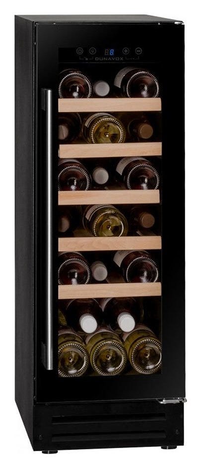 Dunavox UF-19.58B Flow-19 Cantina vino cm. 30 - 19 bottiglie - vetro nero